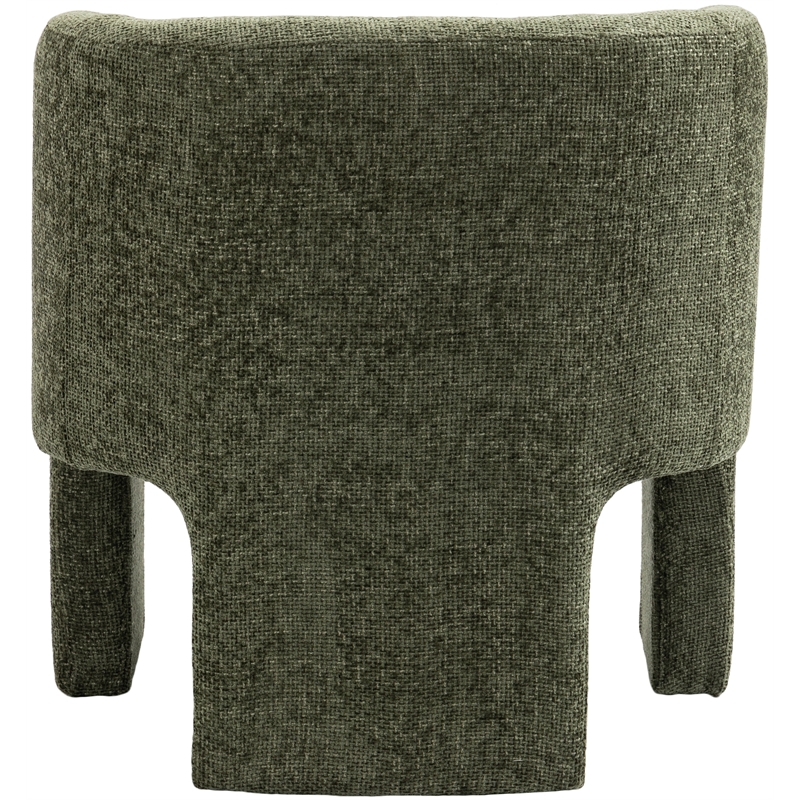 Meridian Furniture Sawyer Green Chenille Fabric Accent Chair