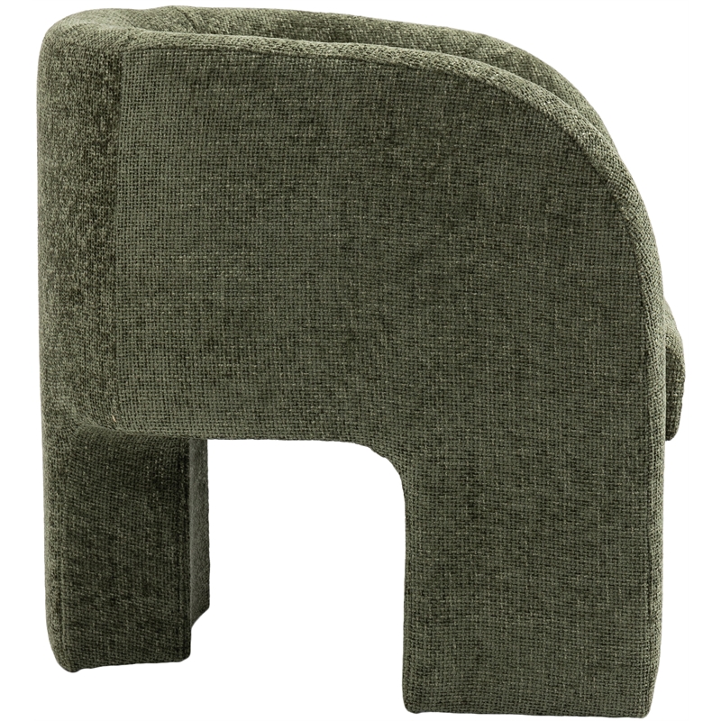 Meridian Furniture Sawyer Green Chenille Fabric Accent Chair