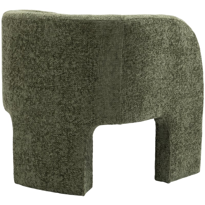 Meridian Furniture Sawyer Green Chenille Fabric Accent Chair