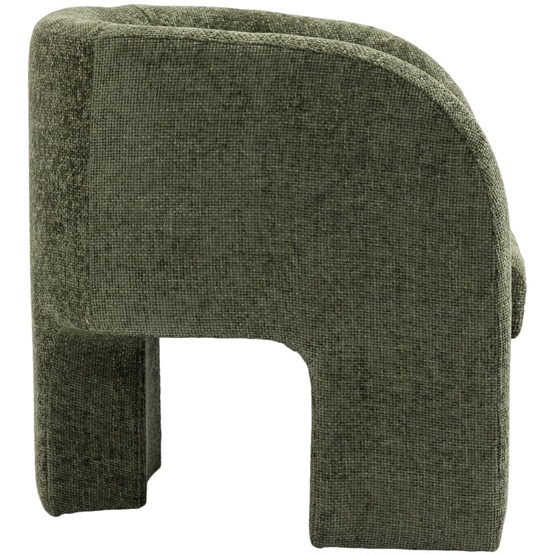 Meridian Furniture Sawyer Green Chenille Fabric Accent Chair