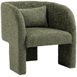 Meridian Furniture Sawyer Green Chenille Fabric Accent Chair