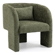 Meridian Furniture Sawyer Green Chenille Fabric Accent Chair