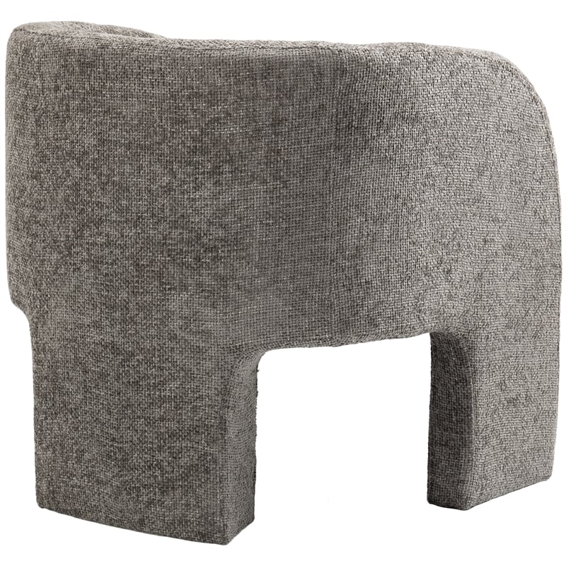 Meridian Furniture Sawyer Grey Chenille Fabric Accent Chair