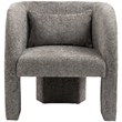 Meridian Furniture Sawyer Grey Chenille Fabric Accent Chair