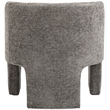 Meridian Furniture Sawyer Grey Chenille Fabric Accent Chair