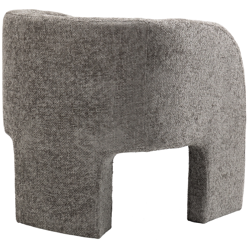 Meridian Furniture Sawyer Grey Chenille Fabric Accent Chair