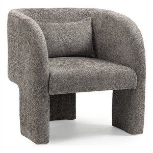 Meridian Furniture Sawyer Grey Chenille Fabric Accent Chair