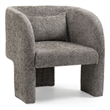 Meridian Furniture Sawyer Grey Chenille Fabric Accent Chair