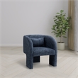 Meridian Furniture Sawyer Navy Chenille Fabric Accent Chair