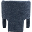 Meridian Furniture Sawyer Navy Chenille Fabric Accent Chair