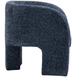Meridian Furniture Sawyer Navy Chenille Fabric Accent Chair