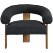 Meridian Furniture Winston Black Boucle Fabric Accent Chair