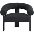 Meridian Furniture Winston Black Boucle Fabric Accent Chair