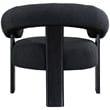 Meridian Furniture Winston Black Boucle Fabric Accent Chair