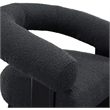 Meridian Furniture Winston Black Boucle Fabric Accent Chair