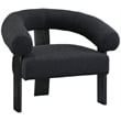 Meridian Furniture Winston Black Boucle Fabric Accent Chair