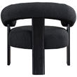 Meridian Furniture Winston Black Boucle Fabric Accent Chair
