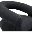 Meridian Furniture Winston Black Boucle Fabric Accent Chair