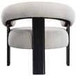 Meridian Furniture Winston Cream Boucle Fabric Accent Chair
