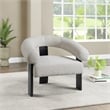 Meridian Furniture Winston Cream Boucle Fabric Accent Chair