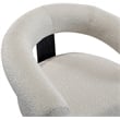 Meridian Furniture Winston Cream Boucle Fabric Accent Chair