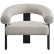 Meridian Furniture Winston Cream Boucle Fabric Accent Chair