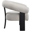 Meridian Furniture Winston Cream Boucle Fabric Accent Chair