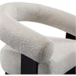 Meridian Furniture Winston Cream Boucle Fabric Accent Chair