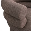 Meridian Furniture Valentina Brown Linen Textured Fabric Accent Swivel Chair