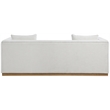 Meridian Furniture Alfie Cream Linen Textured Fabic Sofa