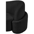 Meridian Furniture Principessa Black Boucle Fabric Chair