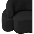 Meridian Furniture Principessa Black Boucle Fabric Chair