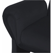 Meridian Furniture Fleurette Black Velvet Accent Chair