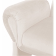 Meridian Furniture Fleurette Cream Velvet Accent Chair