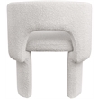 Meridian Furniture Emmet Cream Boucle Fabric Dining Chair / Accent Chair