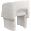 Meridian Furniture Emmet Cream Boucle Fabric Dining Chair / Accent Chair