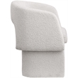 Meridian Furniture Emmet Cream Boucle Fabric Dining Chair / Accent Chair