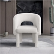 Meridian Furniture Emmet Cream Boucle Fabric Dining Chair / Accent Chair