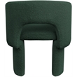 Meridian Furniture Emmet Green Boucle Fabric Dining Chair / Accent Chair