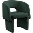 Meridian Furniture Emmet Green Boucle Fabric Dining Chair / Accent Chair