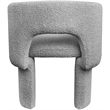 Meridian Furniture Emmet Grey Boucle Fabric Dining Chair / Accent Chair