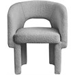 Meridian Furniture Emmet Grey Boucle Fabric Dining Chair / Accent Chair