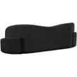 Meridian Furniture Principessa Black Boucle Fabric Sofa