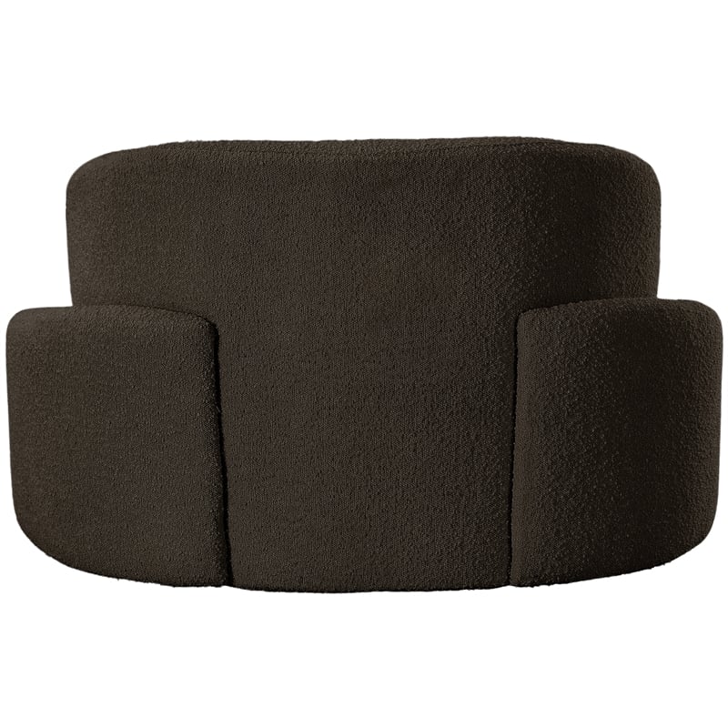 Meridian Furniture Principessa Brown Boucle Fabric Chair