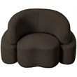 Meridian Furniture Principessa Brown Boucle Fabric Chair
