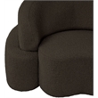 Meridian Furniture Principessa Brown Boucle Fabric Chair