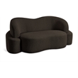 Meridian Furniture Principessa Brown Boucle Fabric Loveseat
