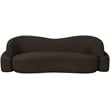 Meridian Furniture Principessa Brown Boucle Fabric Sofa