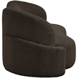 Meridian Furniture Principessa Brown Boucle Fabric Sofa
