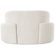 Meridian Furniture Principessa Cream Boucle Fabric Chair